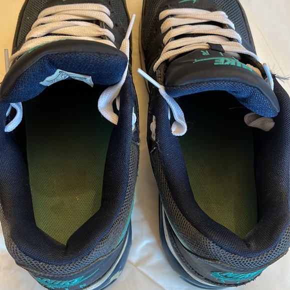 Nike AirMax Mens Blue Sneakers Size 11 1/2 - Picture 8 of 16